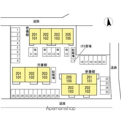 Ｚｅｎ[3LDK/75.54m2]の配置図