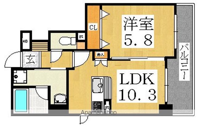 ブエナビスタ長居の間取り写真