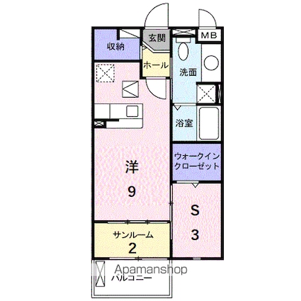 ＮｅｗーＷｉｎ[1R/36.79m2]の間取図
