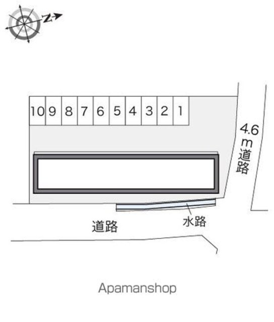 レオパレスイシハラⅠ[1K/26.08m2]の配置図