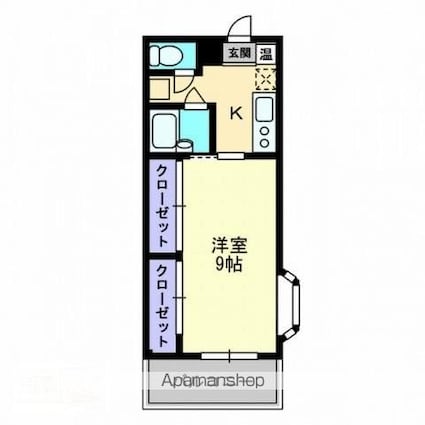 エステート石田Ａ[1K/29.88m2]の間取図