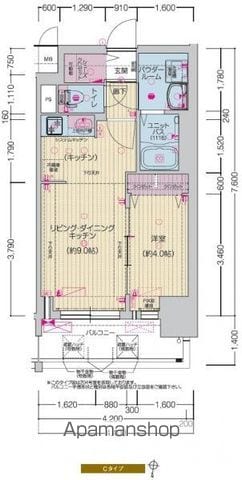 プレサンス名駅南エディフィスの間取り写真