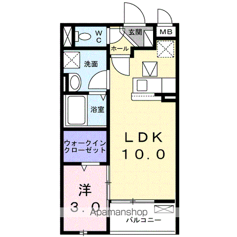 アンプルールの間取り写真
