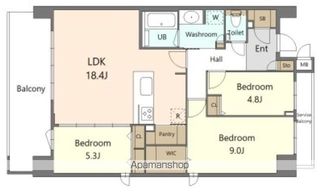 SーRESIDENCE百道AUREATEの間取り写真