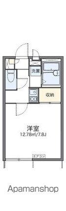 レオパレス沙羅ノ木[1K/23.18m2]の間取図