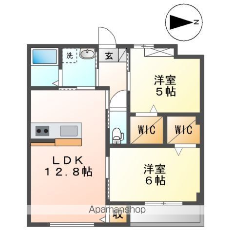 【仮称）三郷市谷中マンション工事の間取り】