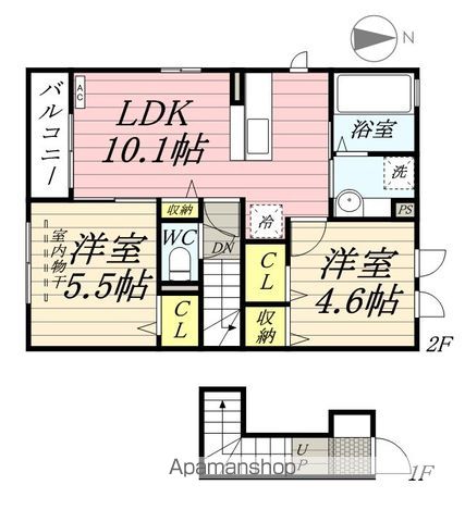 グランド　パレス　オクドの間取り