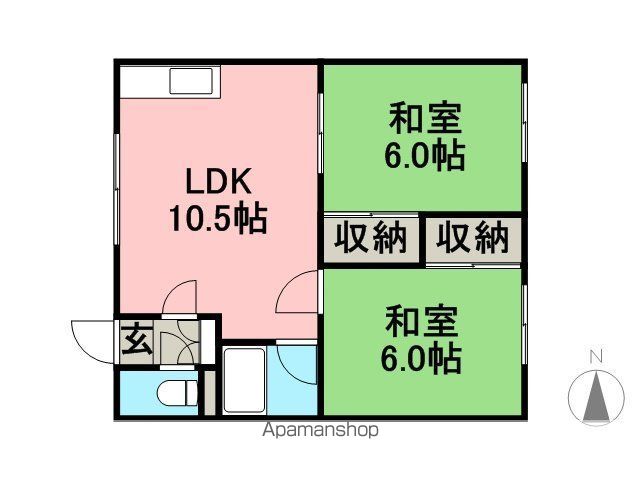 コーポひかりの間取り写真