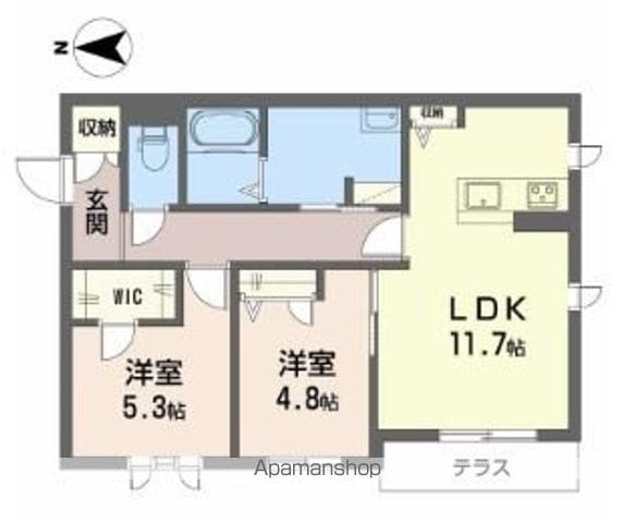 【岩出市川尻のアパートの間取り】