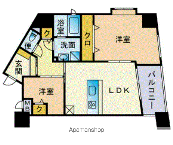 ギャラクシー南福岡の間取り