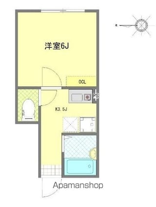 マウ東高円寺[1K/19.11m2]の間取図