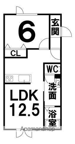 鏡町APの間取り写真