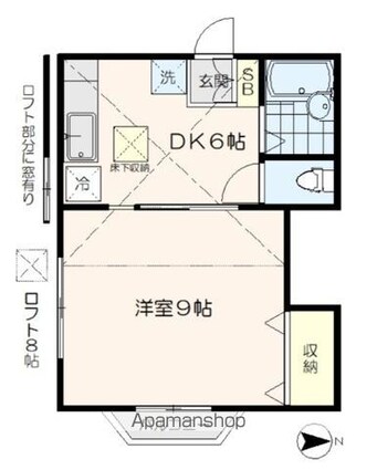 コーポ寿[1DK/30.22m2]の間取図
