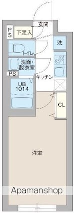 プロスタイルウェルス東武練馬[1K/25.5m2]の間取図