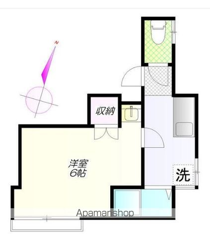 豊島区西池袋のアパートの間取り