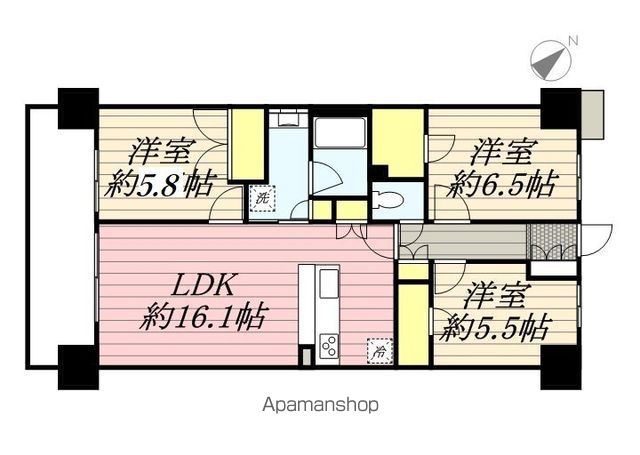 【クレストフォルム柏サウスウィングの間取り】