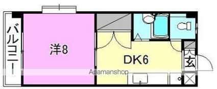 シェレナ辻町[1DK/36.72m2]の間取図