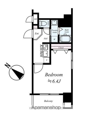 【ラフィネス薬院イーストタワーの間取り】