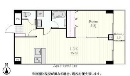 ブルックサイド水天宮前[1LDK/49.36m2]の間取図