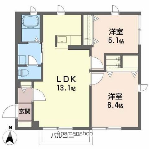 シャーメゾン方木田の間取り写真