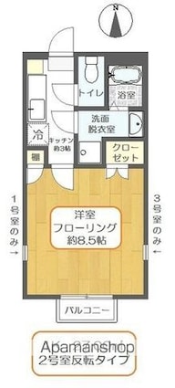 クレセント荻窪[1K/27m2]の間取図