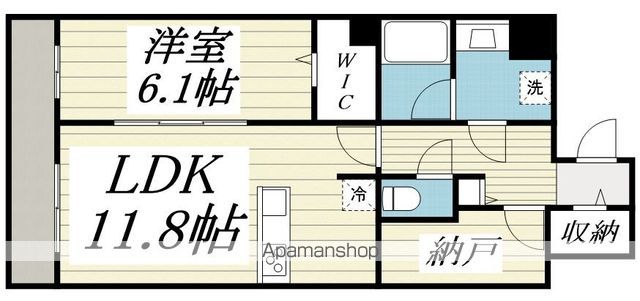 【府中市是政のマンションの間取り】