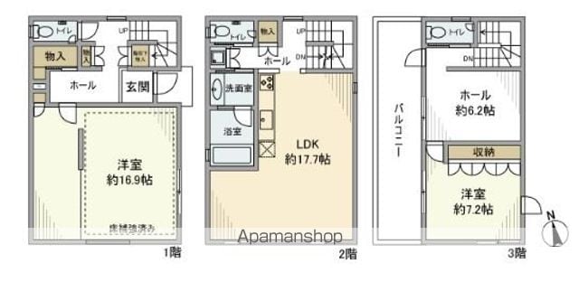 【西府町貸家の間取り】