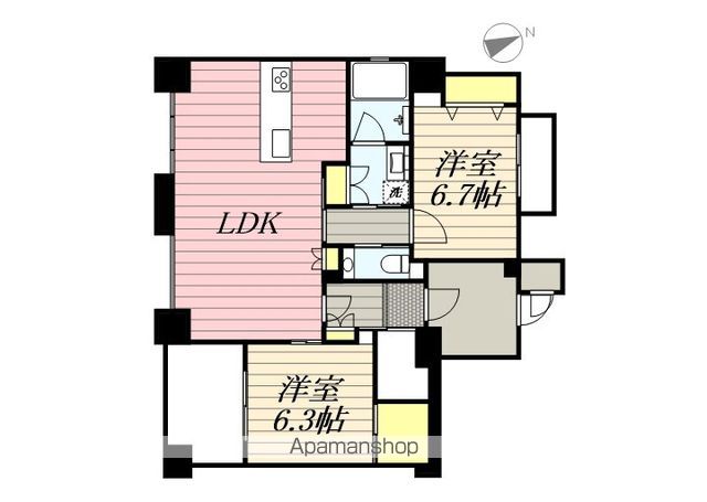 【ＷＥＣＲＡＳ高宮南の間取り】