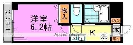 ドリームメゾン[1K/19.25m2]の間取図