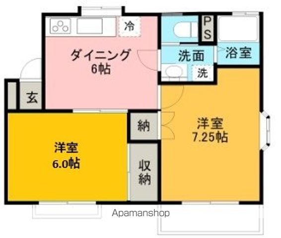 旭ルーミー天童南12号館の間取り写真