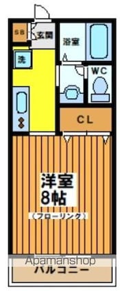 リーブラ桜上水[1K/26.49m2]の間取図