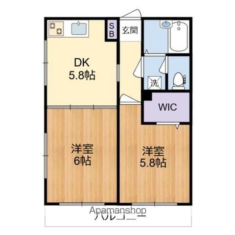 中央本線 国分寺駅 徒歩7分 3階建 築35年の間取り写真