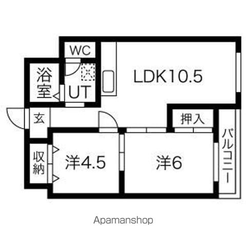ブルーシャトーの間取り写真