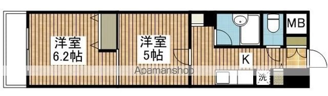ヴィラ東中通の間取り写真