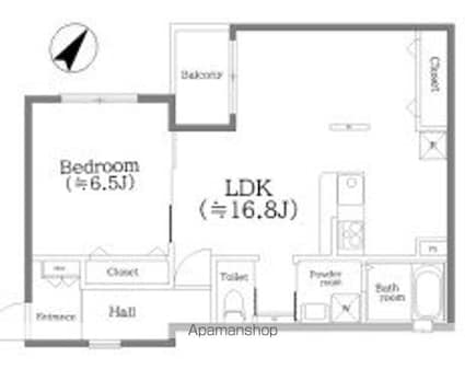 ＬＡＴＩＮＡ[1LDK/52.04m2]の間取図
