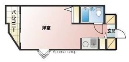 プラティーク荻窪[1R/16.1m2]の間取図