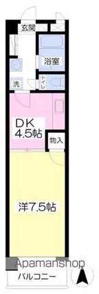 ローズシティ[1DK/30.89m2]の間取図