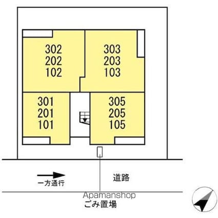 Ａｓｓｅｔ－Ｃｏｕｒｔ曙町[1LDK/42.46m2]の配置図