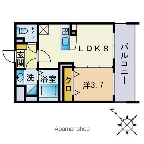 RIVERGARDEN室見の間取り写真