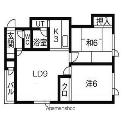 ハイツ藤の間取り写真