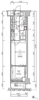 ベルシード板橋本町プレミアⅡ[1LDK/35.85m2]の間取図