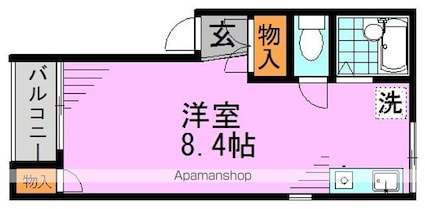 セル高円寺[1R/18.71m2]の間取図