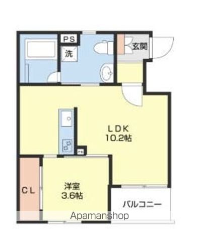 【和歌山市湊マンションの間取り】