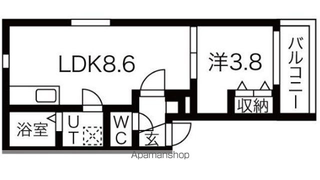 【ＬＡ　ＶＩＴＡ二日市駅前Ⅳの間取り】