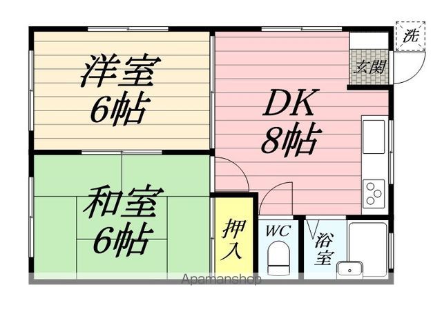 コーポヤマシチの間取り写真