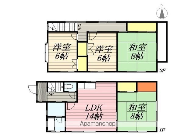 西小二里戸建[4LDK/94.54m2]の間取図