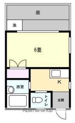 コスモ小林[1K/19m2]の間取図