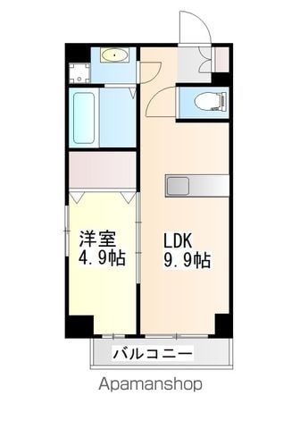 鹿児島市谷山線 新屋敷駅 徒歩6分 8階建 築8年の間取り写真