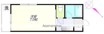 さくら館[1K/20m2]の間取図
