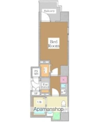 Ｄｏｌｃｅ　Ｖｉｔａ　浅草橋[1K/26.2m2]の間取図